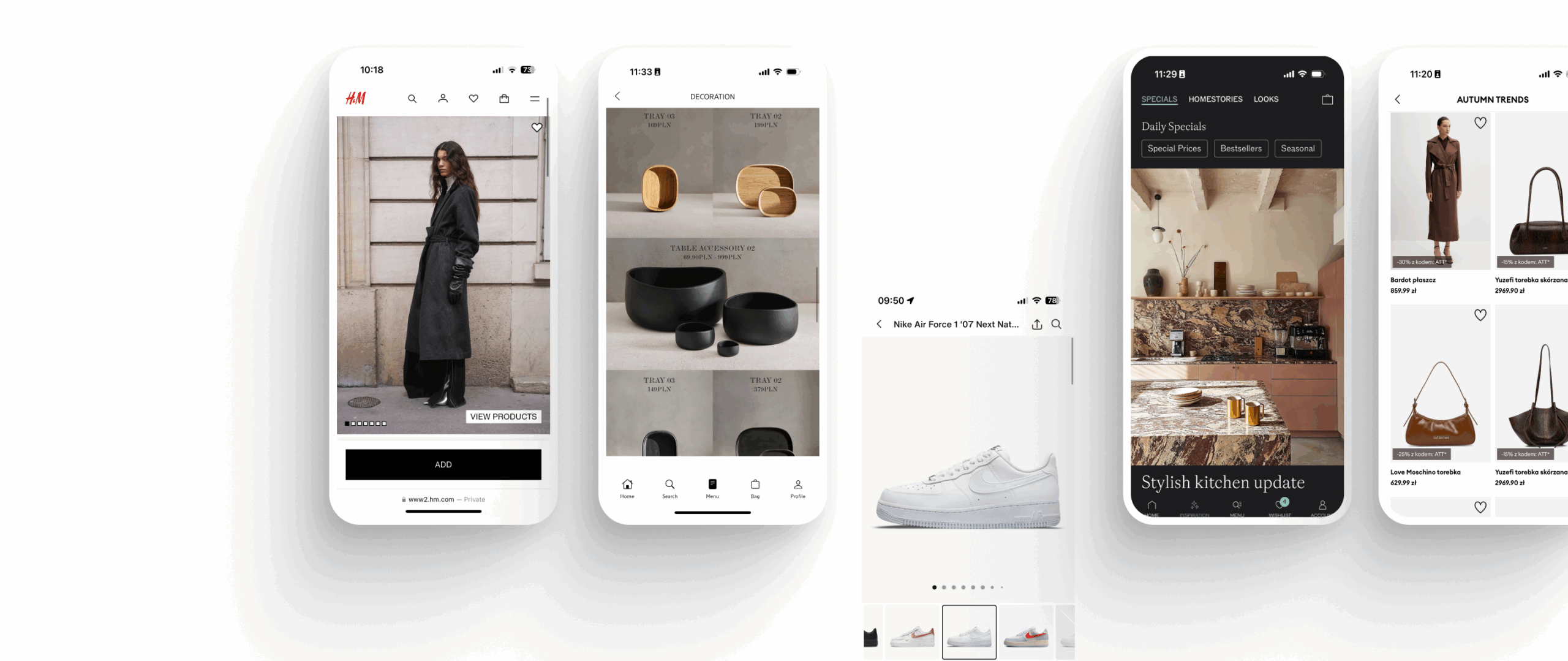 Illustration depicting a smartphone as the center of mobile shopping, surrounded by e-commerce symbols – a shopping cart, a package, a promotion icon, and push notifications. The graphic metaphorically shows a mobile application as an integrated sales channel and a key element of an omnichannel strategy. Simple, modern style, no text.