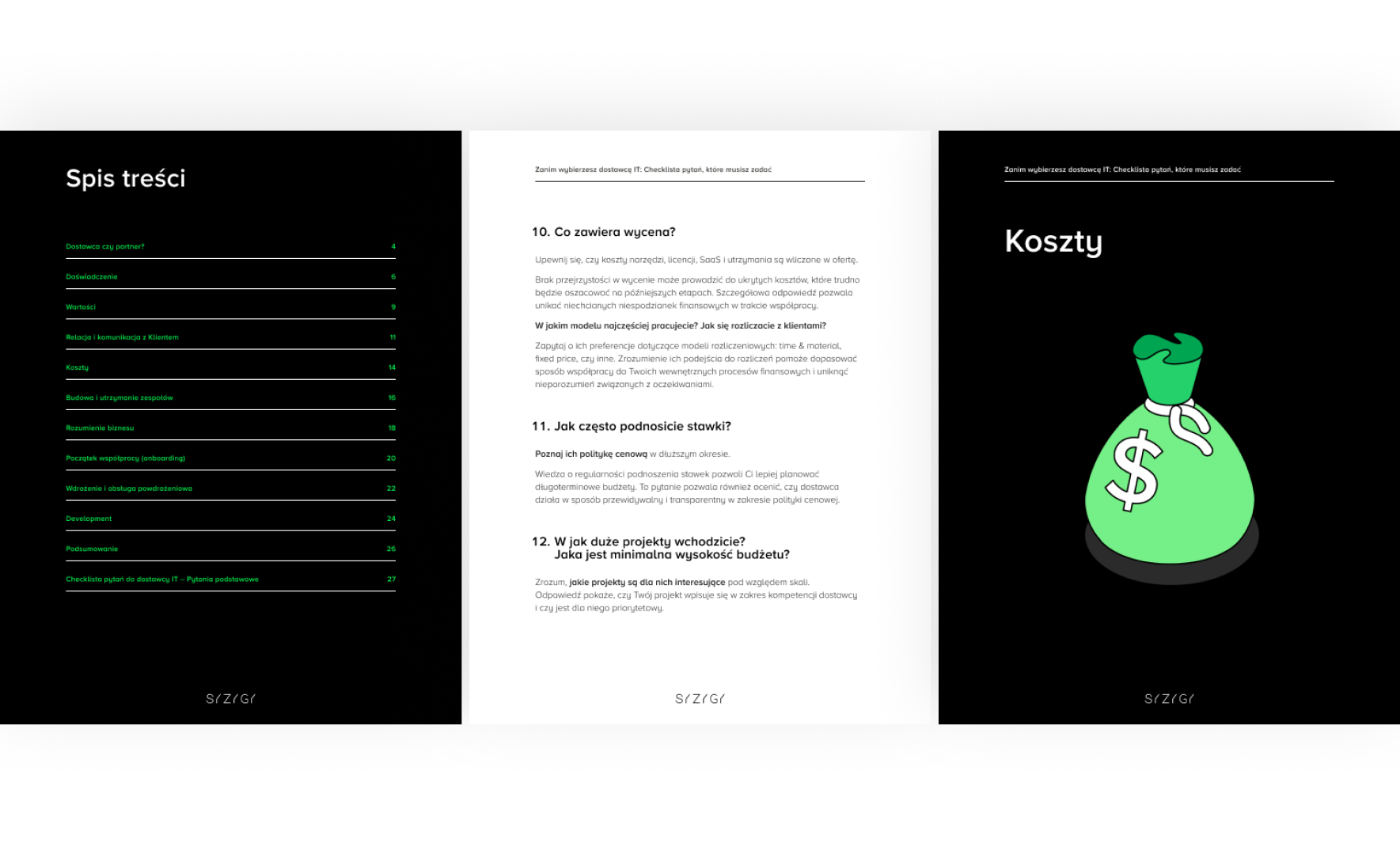 Proces wyboru partnera IT w formie diagramu: od zdefiniowania potrzeb, przez przygotowanie RFP i analizę odpowiedzi, po podjęcie decyzji i rozpoczęcie współpracy.