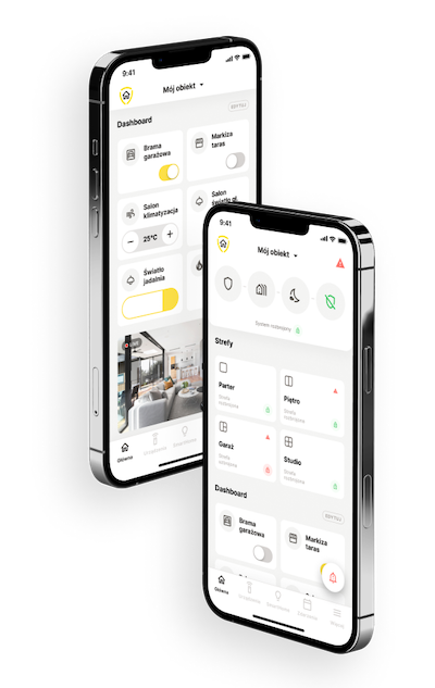 Aplikacja mobilna do obsługi smart home i alarm
