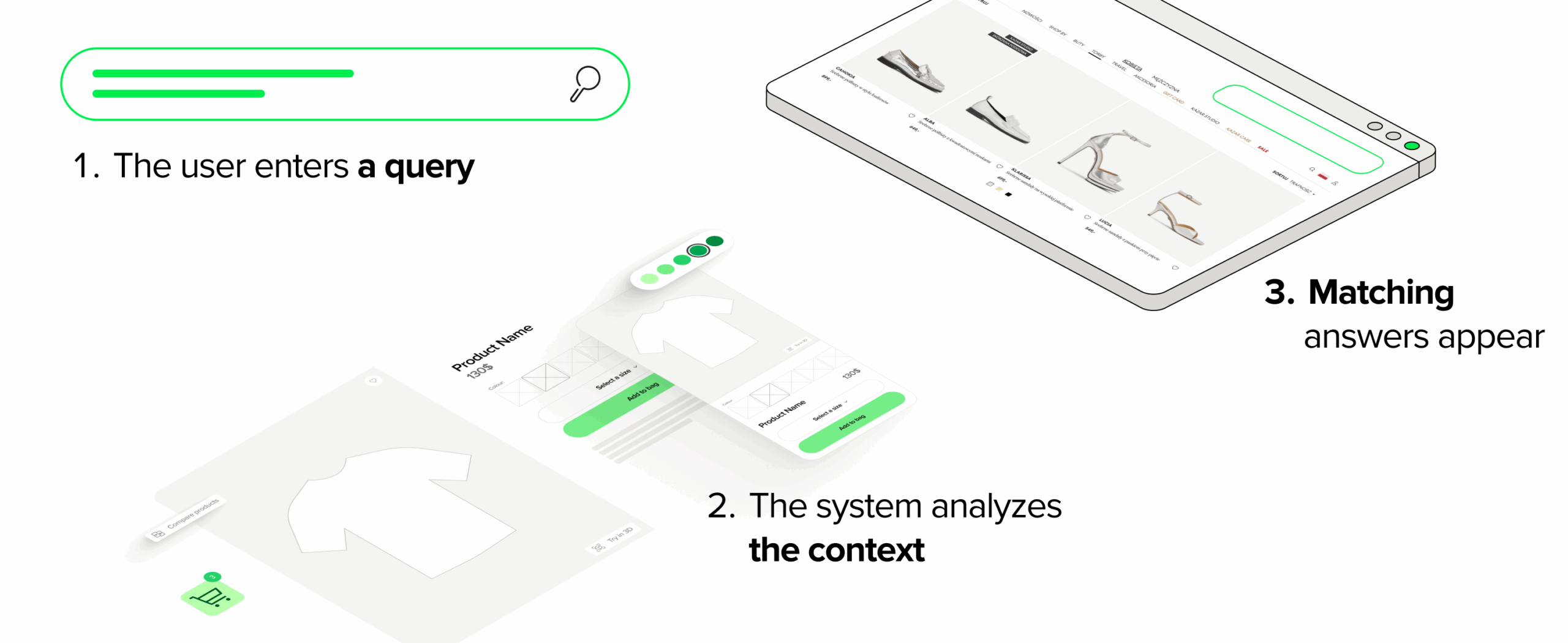 The semantic search engine offers advanced search capabilities and provides accurate search results using natural language processing.