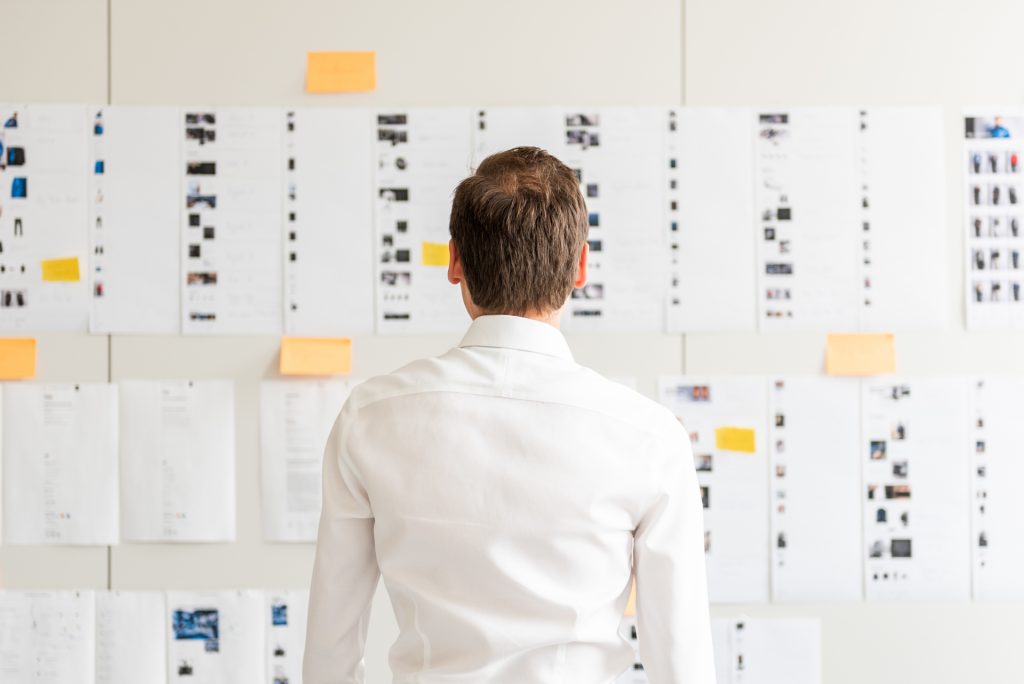 Proces od designing an experience for users of platform