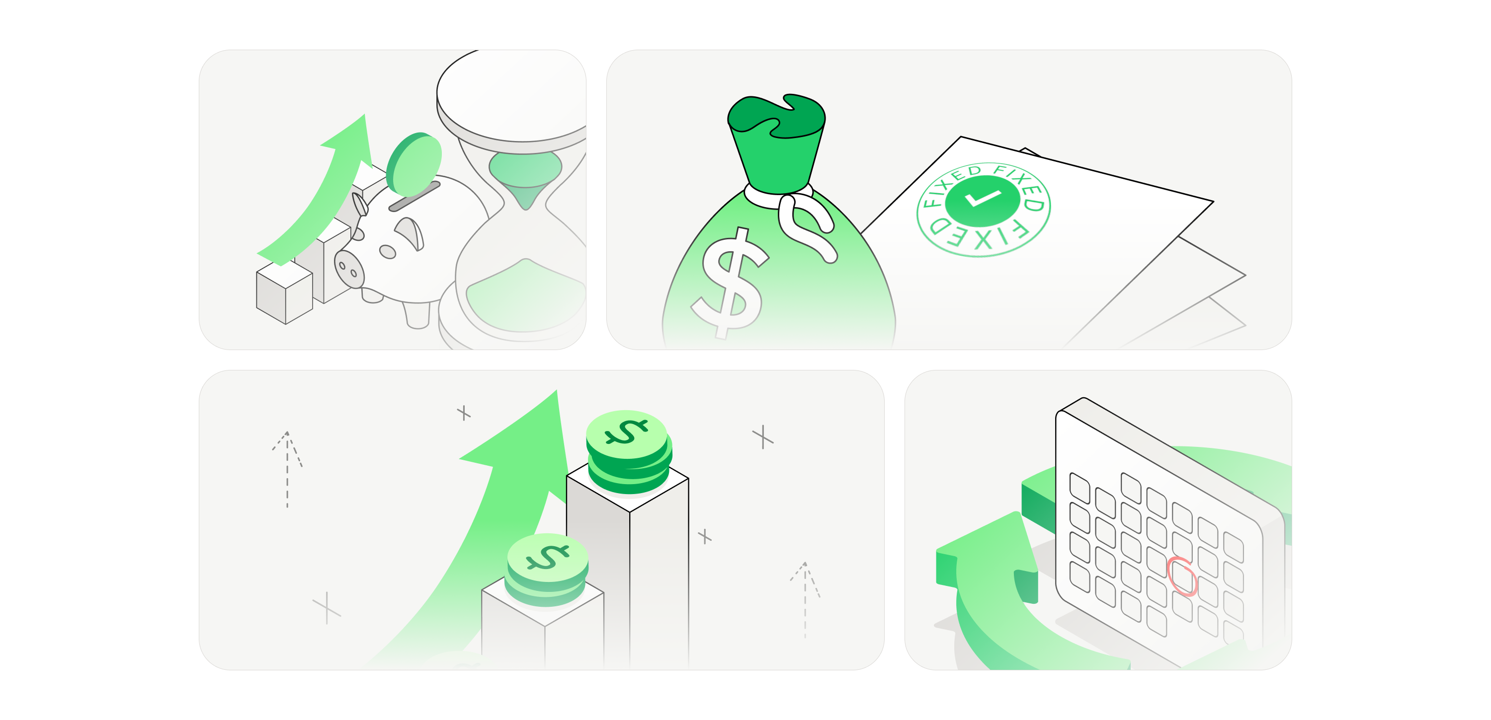 An illustration showing a handshake, symbolizing cooperation with an IT partner. Also visible is a growth chart and a target symbolized by a shield with a hit arrow. The graphic alludes to working on goals in IT project management and building trust between business partners.